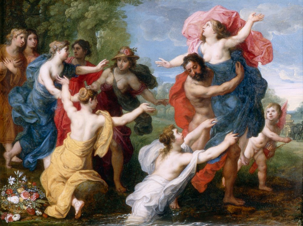 Plutón y Perséfone, c.1610 (óleo sobre tabla) de Hendrick van and Brueghel Jan (1568-1625) Balen