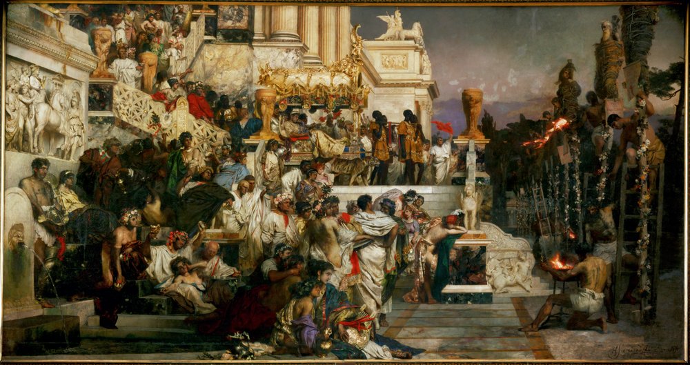 Las antorchas de Nerón de Hendrik Siemiradzki