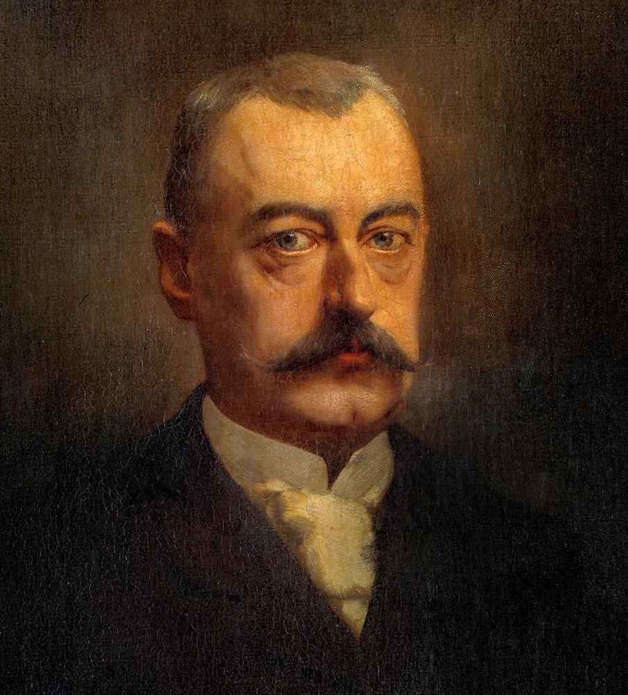 Detalle del retrato de Pierre Waldeck Rousseau (1846-1904) político