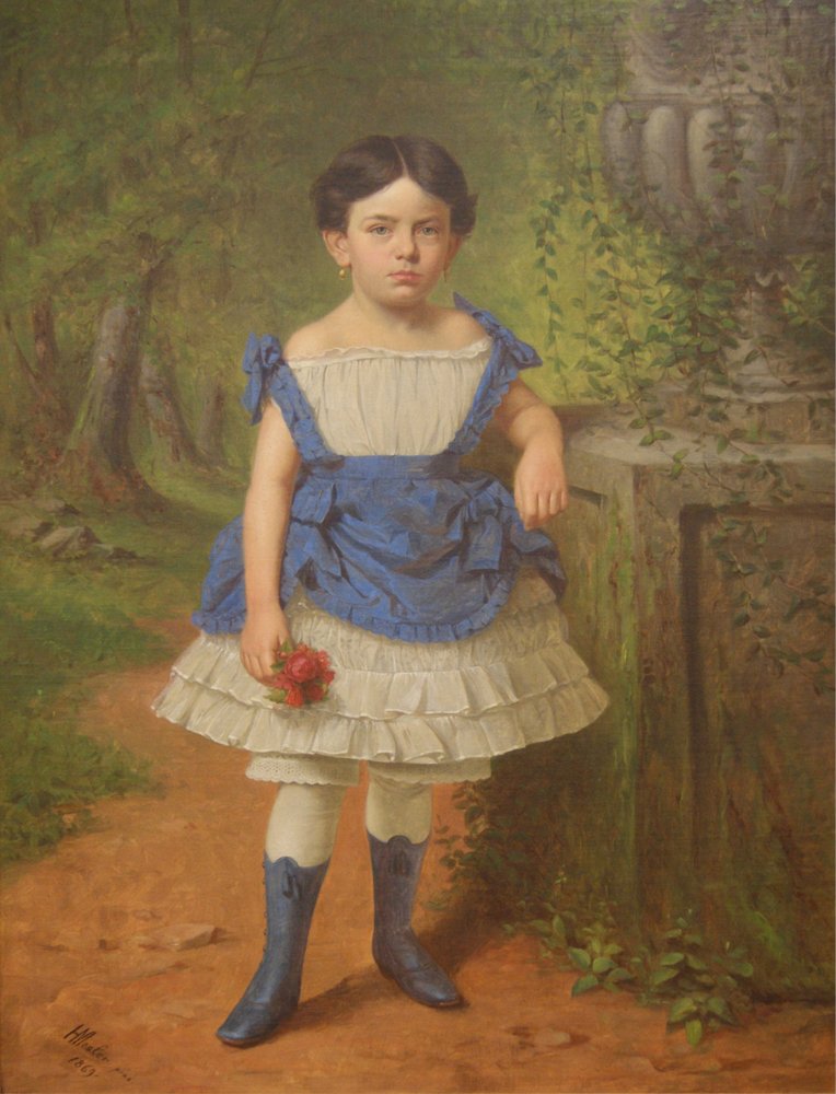 Retrato de Elizabeth Moerlein, 1869 de Henry Mosler