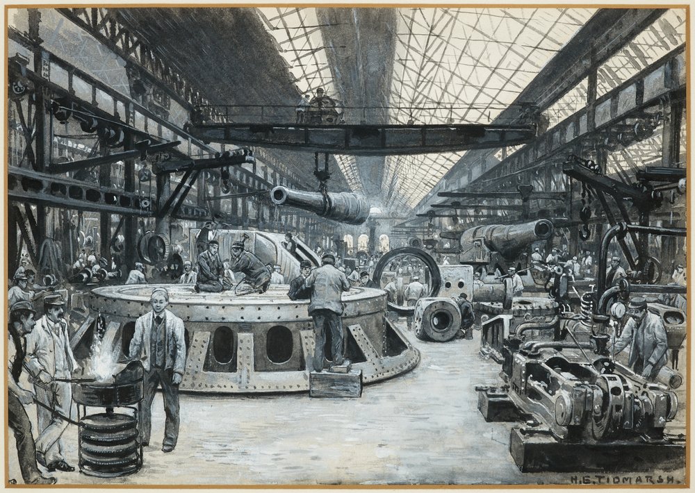 Bahía en el taller de Sir Joseph Whitworth and Co. de Henry Edward Tidmarsh