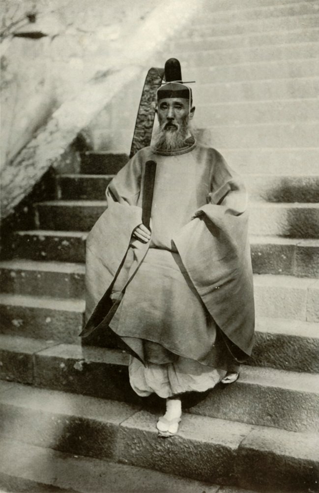 Un sacerdote sintoísta, 1910 de Herbert Ponting