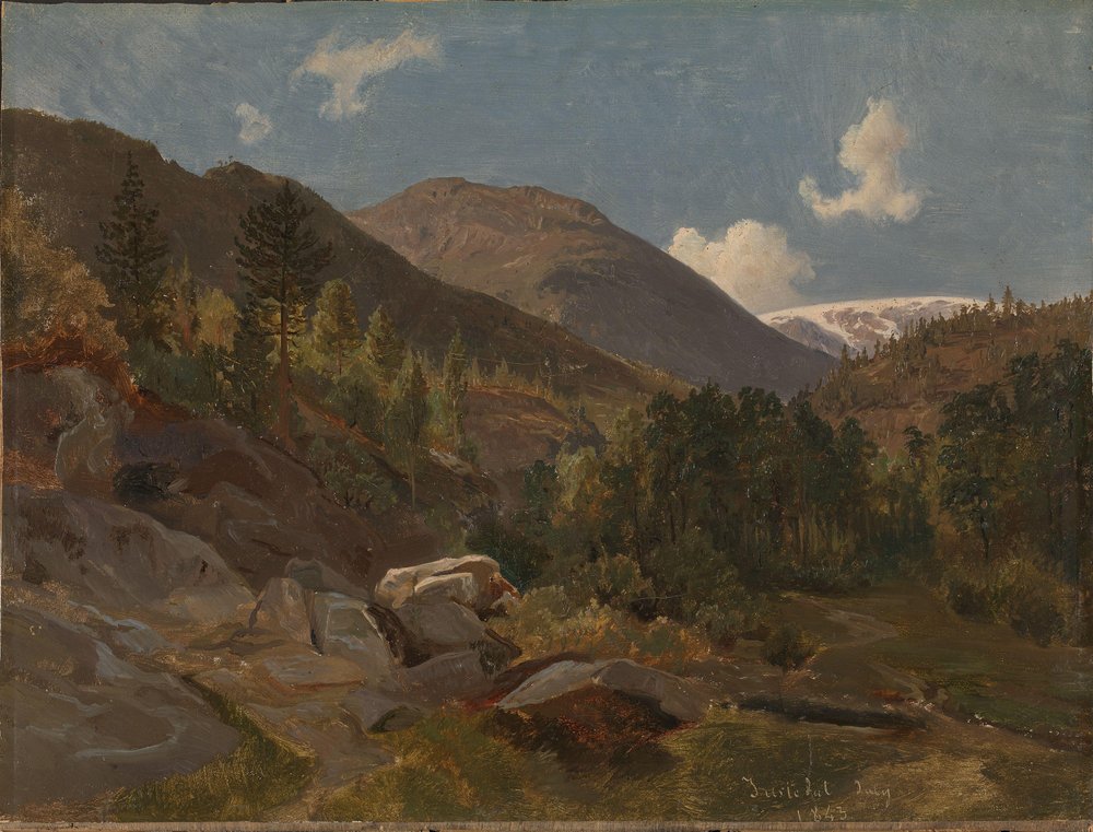 Paisaje noruego de Hermann Kauffmann the Elder