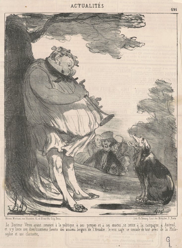 El doctor Véron... en Auteuil... de Honoré Daumier