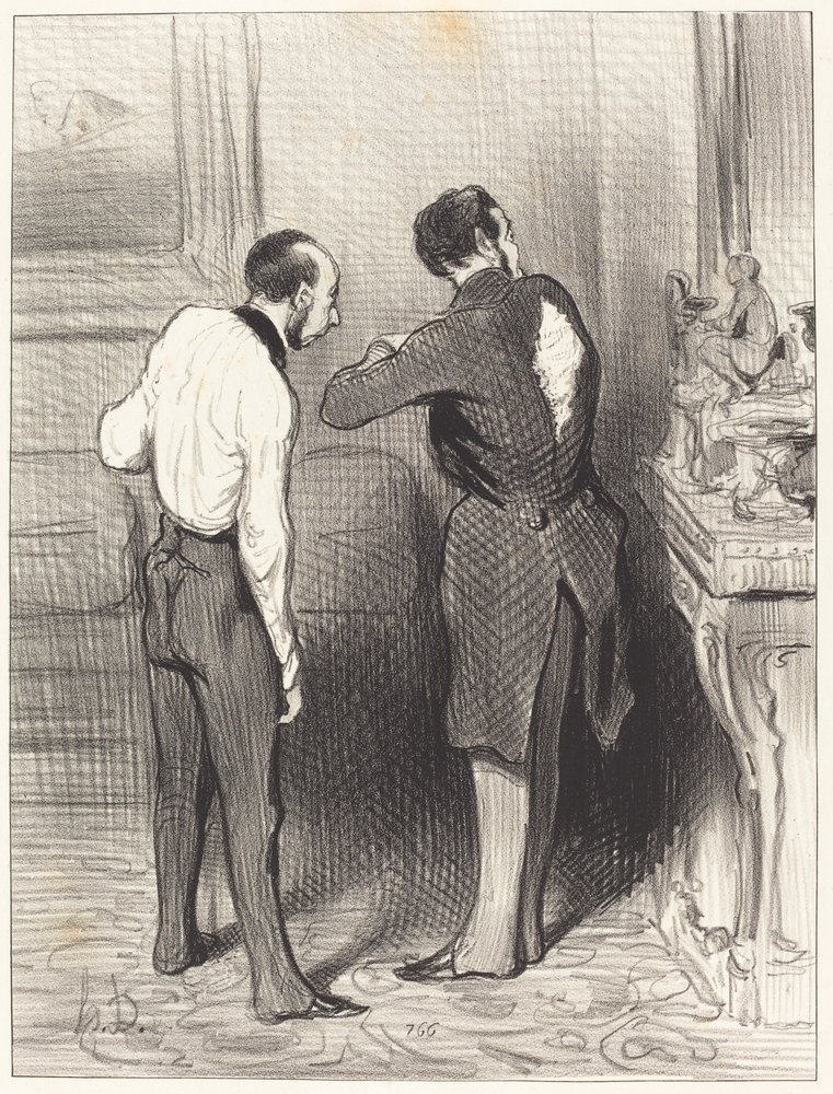 Tu traje me conviene, te lo tomo prestado de Honoré Daumier