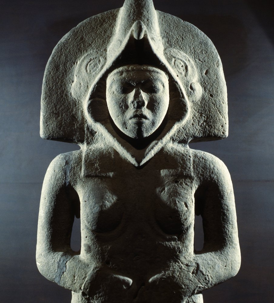 Escultura de la diosa de la fertilidad, de Tepetzintla, México de Huaxtec