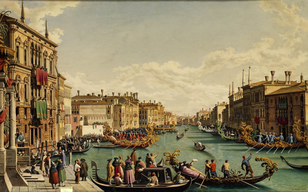 La fiesta del Redentore en Venecia de Hubert Sattler