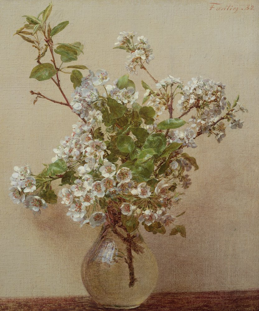 Flor de peral, 1882 de Ignace Henri Jean Fantin-Latour