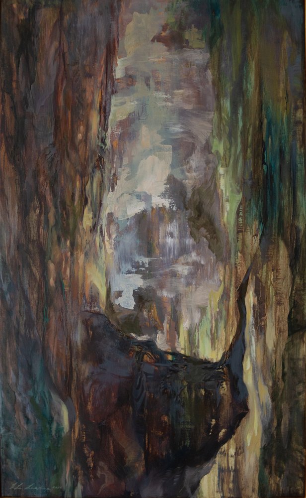 Diario de un árbol, 2024 (óleo sobre lienzo) de Indra Laura Lazdiņa