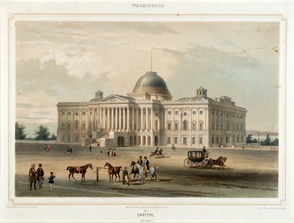 Washington--Capitolio (Vista Este) de Isidore Laurent Deroy