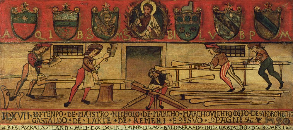 Los Fabricantes de Remos (panel) de Italian School