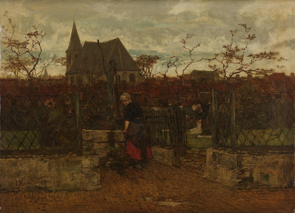 Un campo de blanqueo de Jacob Maris
