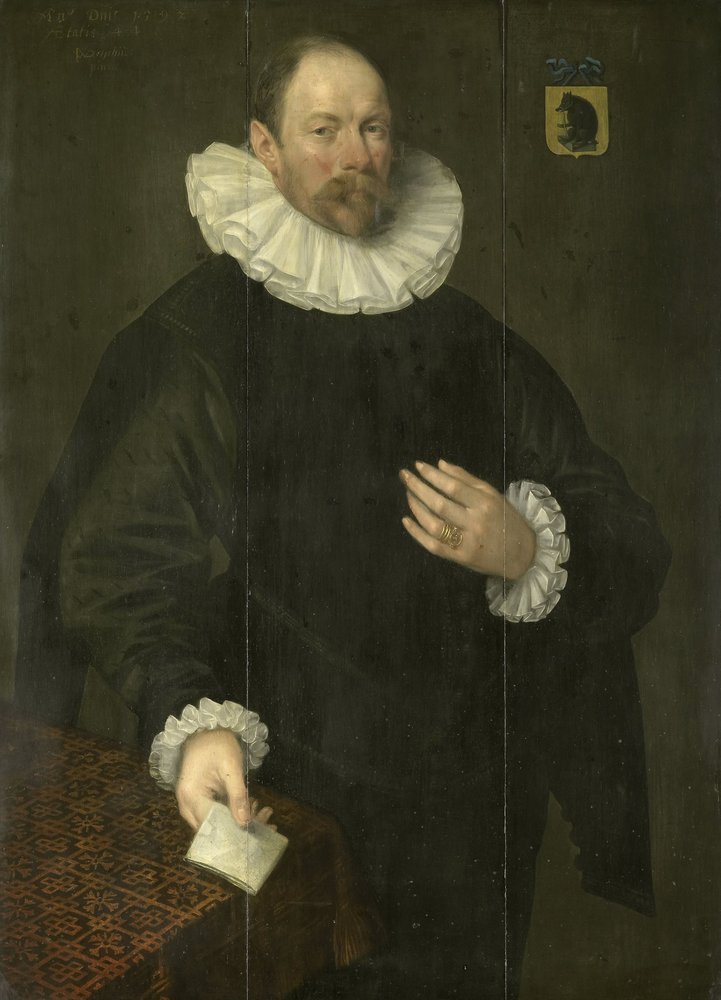 Retrato de Paulus Cornelisz van Beresteyn (1548-1625), burgomaestre de Delft de Jacob Willemsz Delff