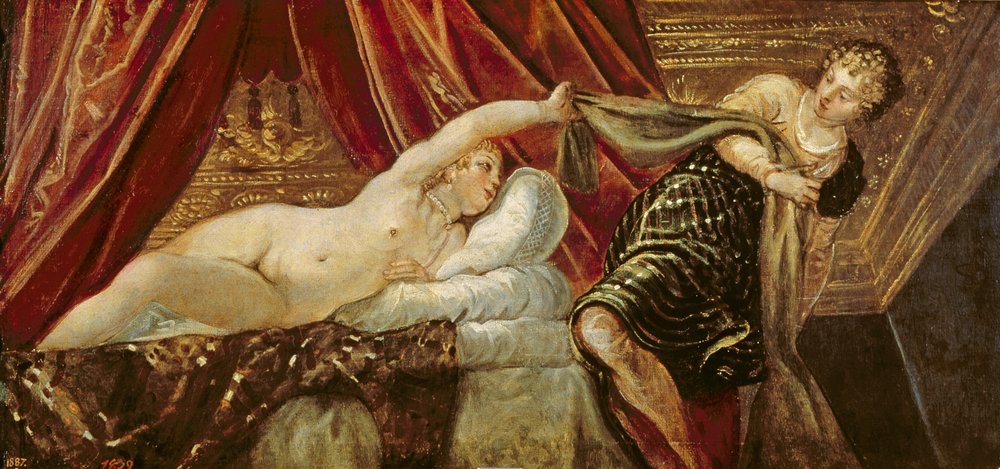 José y la esposa de Putifar de Jacopo Robusti Tintoretto