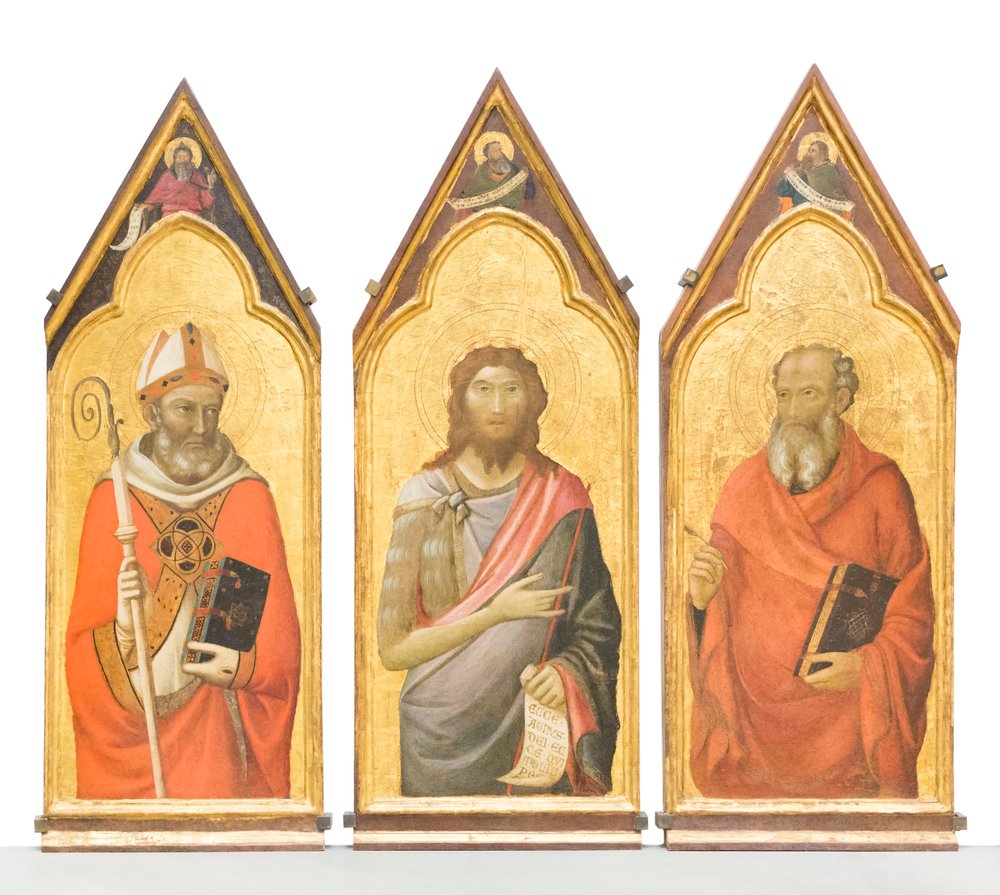 San Juan Bautista, San Juan Evangelista, San Gil de Jacopo del Casentino