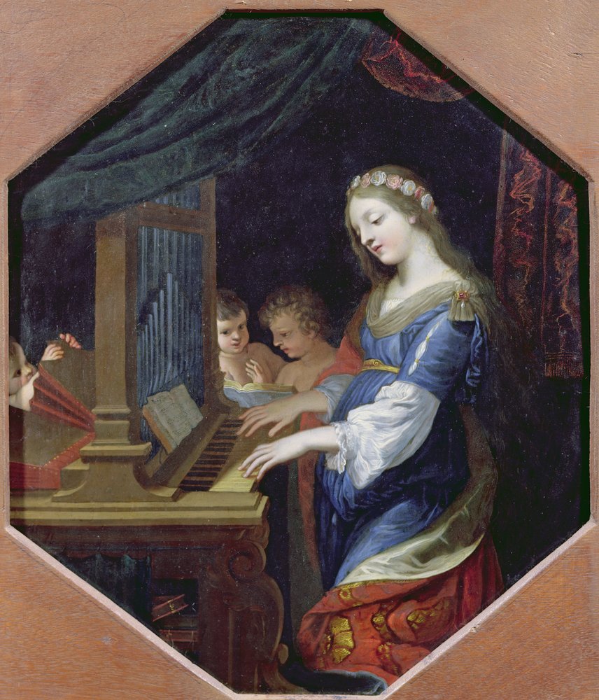 Santa Cecilia Tocando el Órgano de Jacques Stella