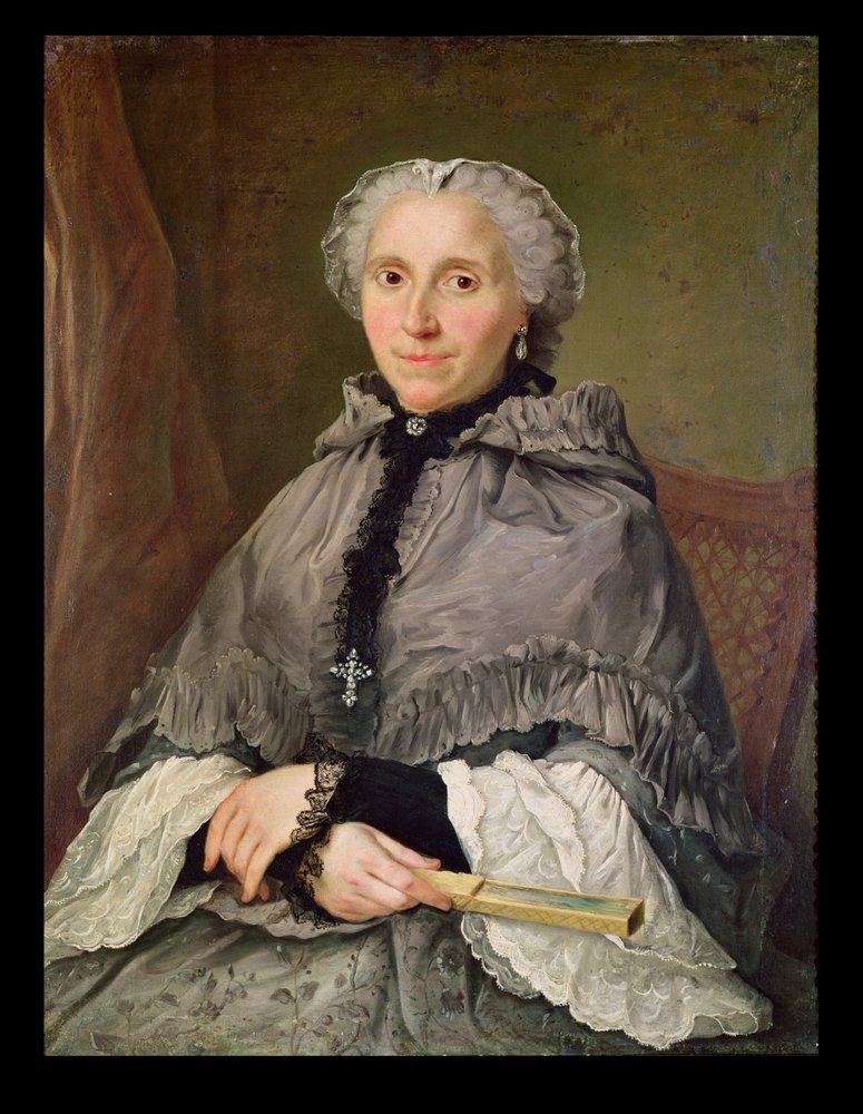 Retrato de una mujer en gris de Jacques Andre Joseph Camelot Aved