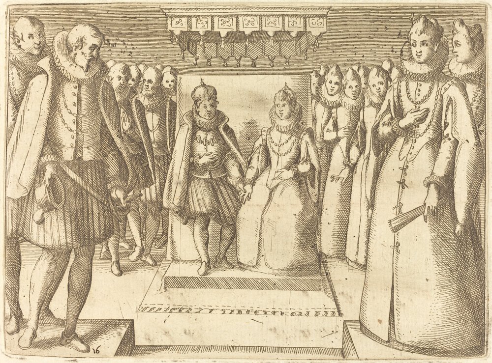 Encuentro de Margarita de Austria y Felipe III de Jacques Callot