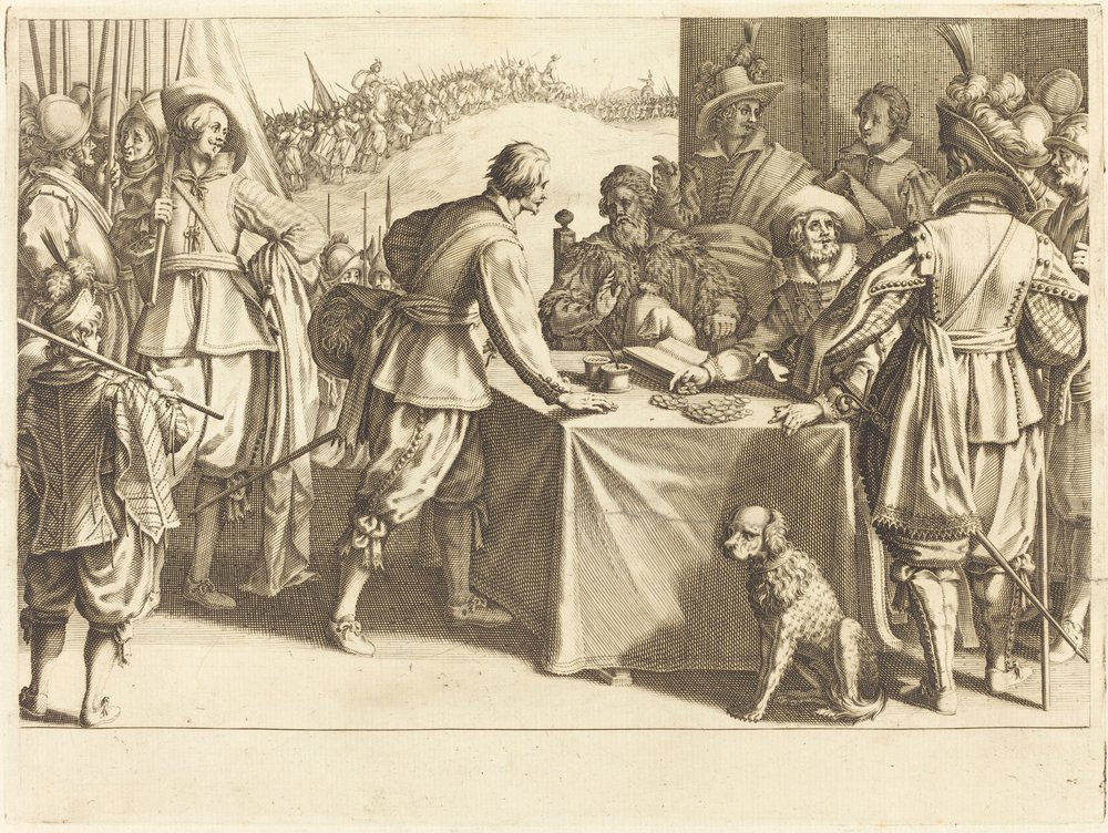 La contratación de las tropas de Jacques Callot