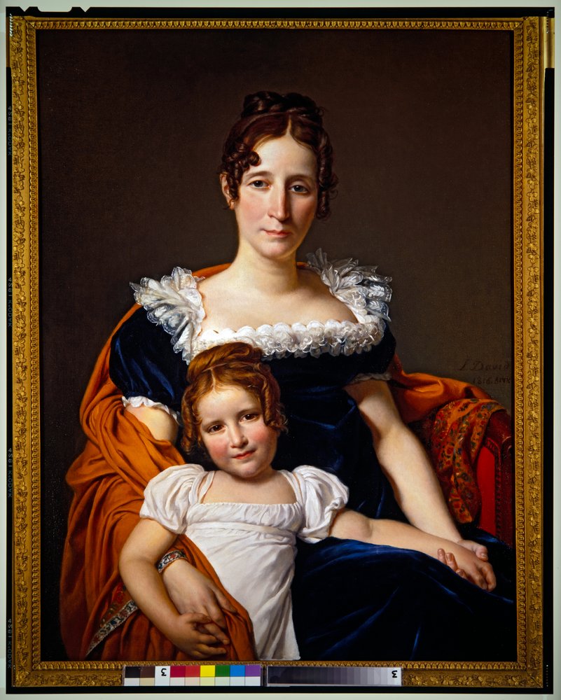 La vizcondesa Vilain XIIII y su hija de Jacques Louis David