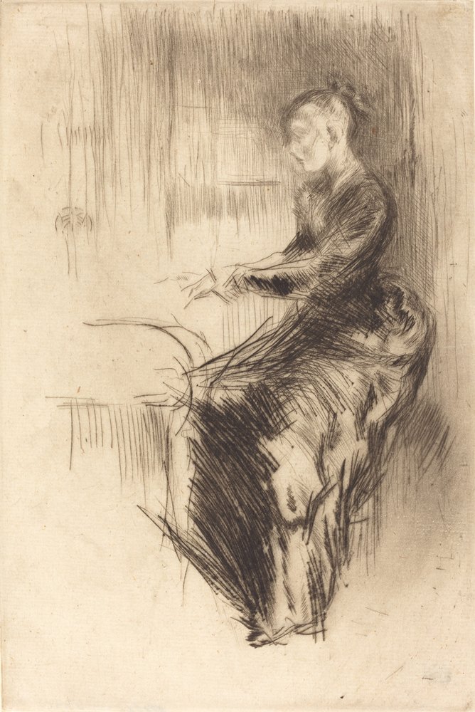 El Piano, 1875 de James Abbott McNeill Whistler