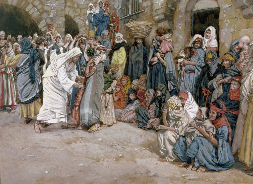 Dejad que los niños vengan a mí, ilustración para La Vida de Cristo, c.1886-96 de James Jacques Joseph Tissot