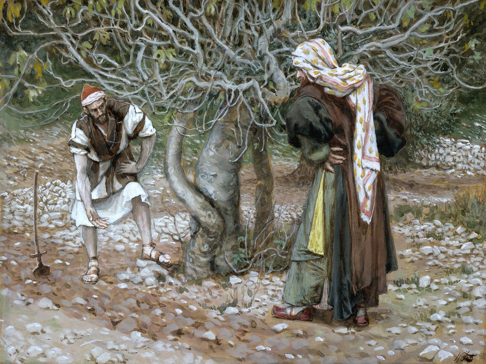 La higuera estéril, ilustración para La vida de Cristo, h. 1886-94 de James Jacques Joseph Tissot
