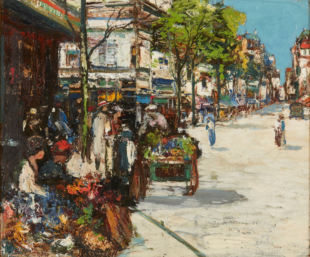 El mercado de flores - Dieppe de James Kay