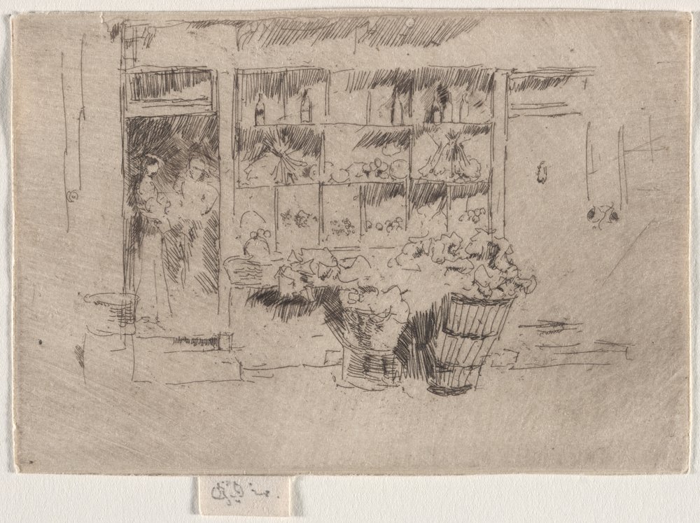 Tienda de fruta de James McNeill Whistler