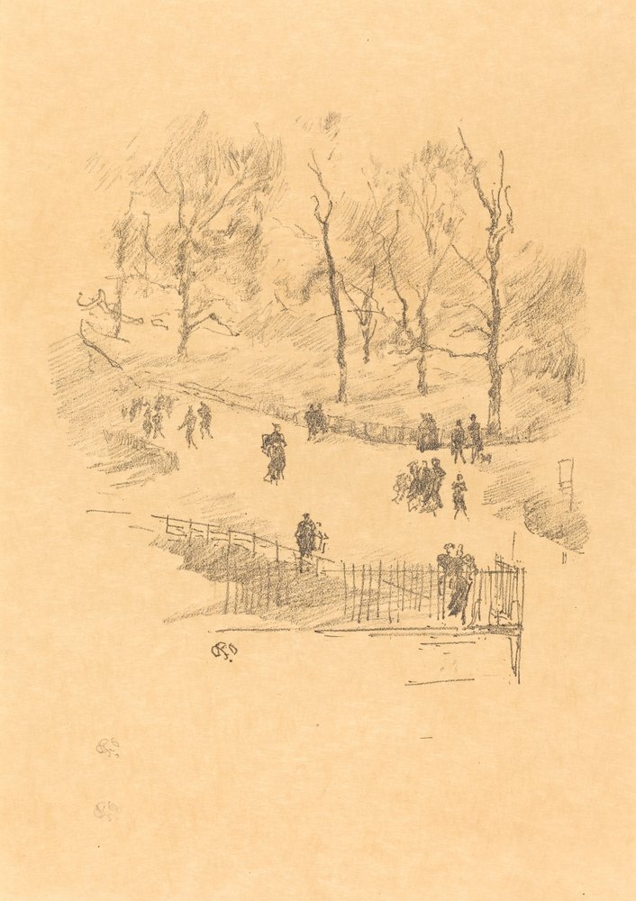 Jardines de Kensington de James Abbott McNeill Whistler