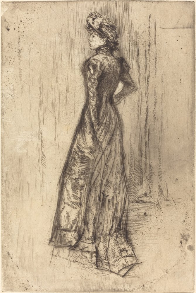 Maud, de pie de James Abbott McNeill Whistler