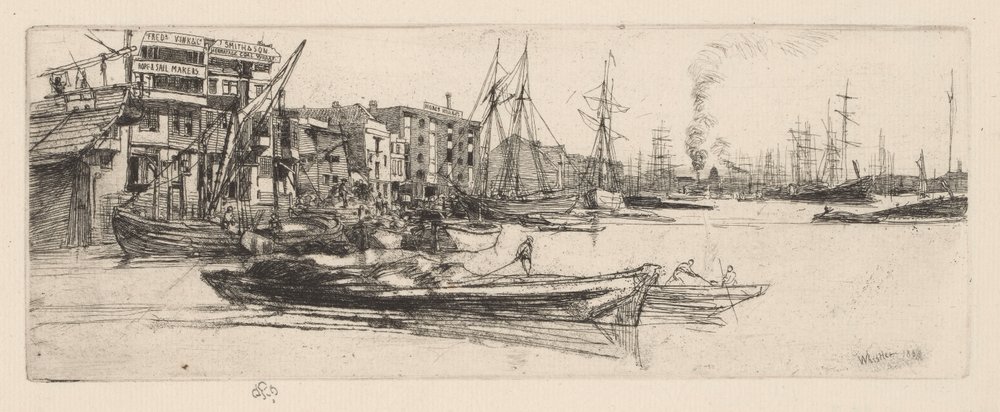 Almacenes del Támesis de James McNeill Whistler