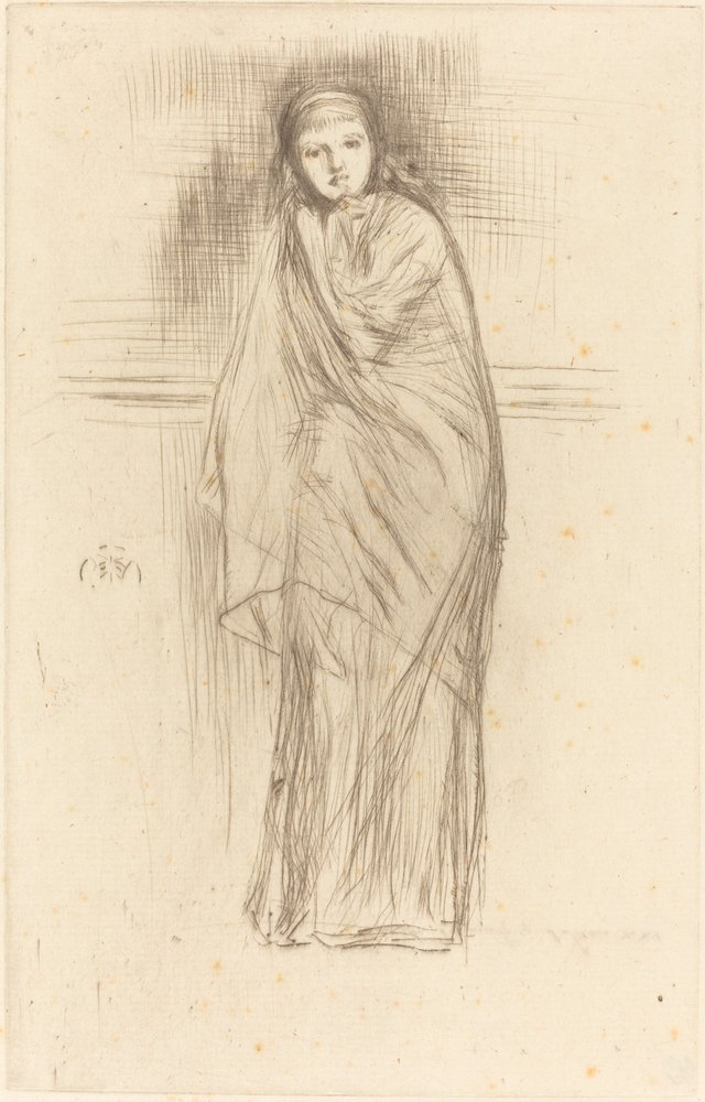 El modelo descansando de James Abbott McNeill Whistler