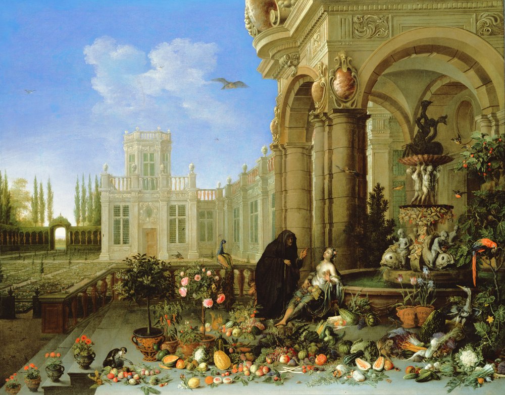 Vertumno y Pomona | Jan van Kessel the Elder