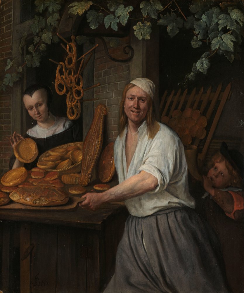 El panadero Arent Oostwaard y su esposa, Catharina Keizerswaard
El panadero de Leiden Arent Oostwaard y su esposa Catharina Keizerswaard de Jan Havicksz. Steen