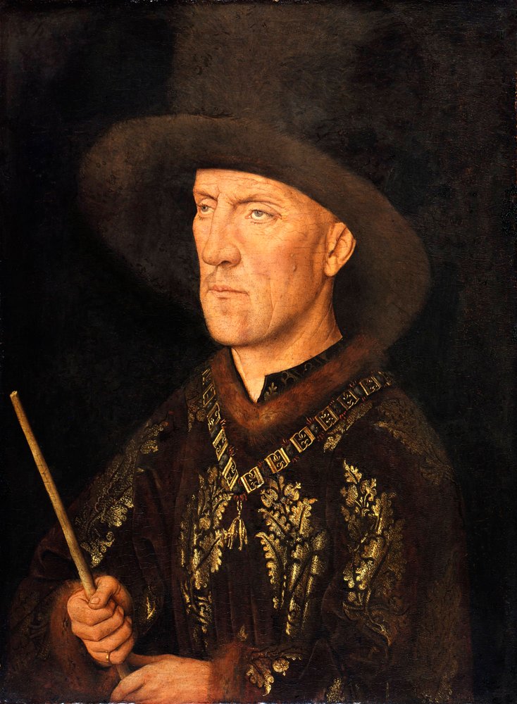 Retrato de Baudouin de Lannoy, señor de Molembais, el Bégue por Jan van Eyck, ca 1435 - Staatliche Museen, Berlín de Jan van Eyck