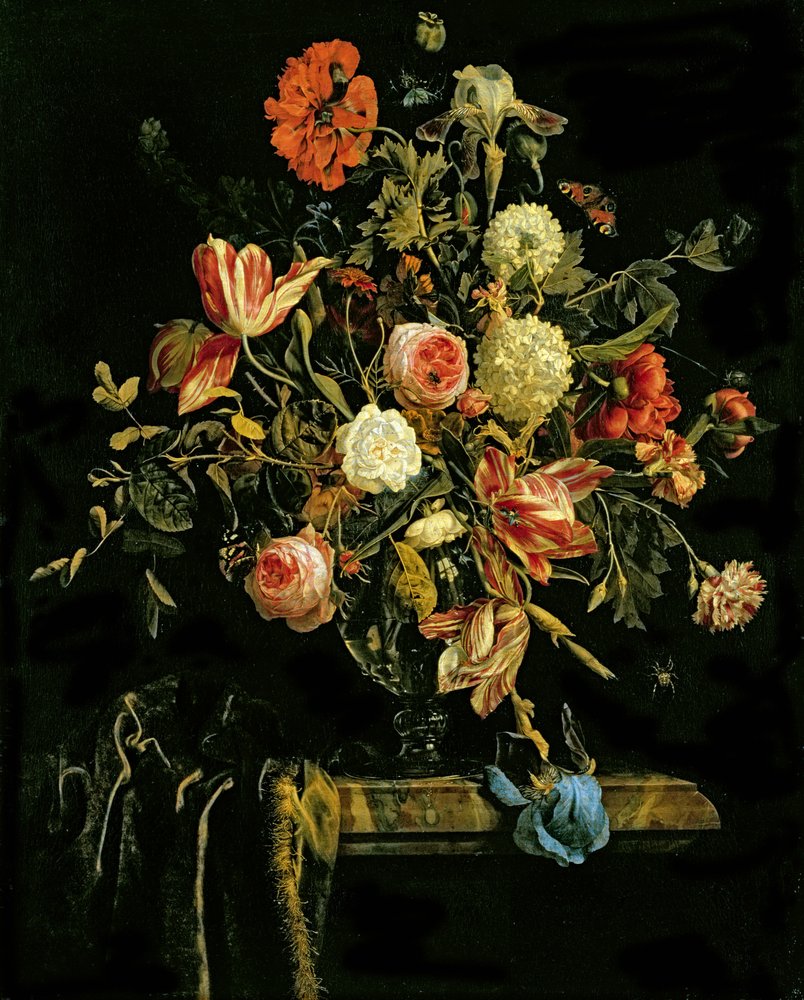 Naturaleza muerta de flores, 1706 de Jan van Huysum