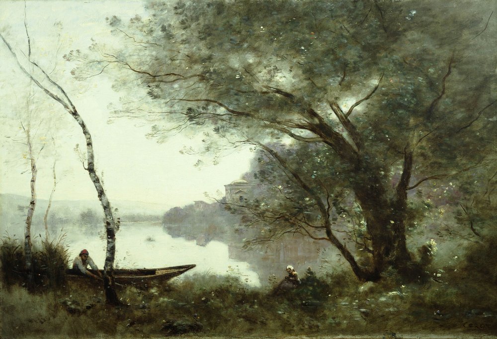 El barquero de Mortefontaine de Jean-Baptiste-Camille Corot