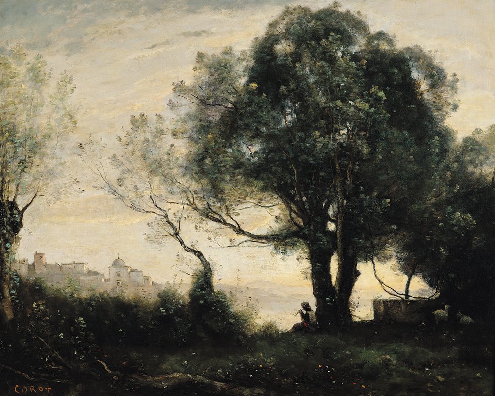 Recuerdo de Castel Gandolfo de Jean-Baptiste-Camille Corot