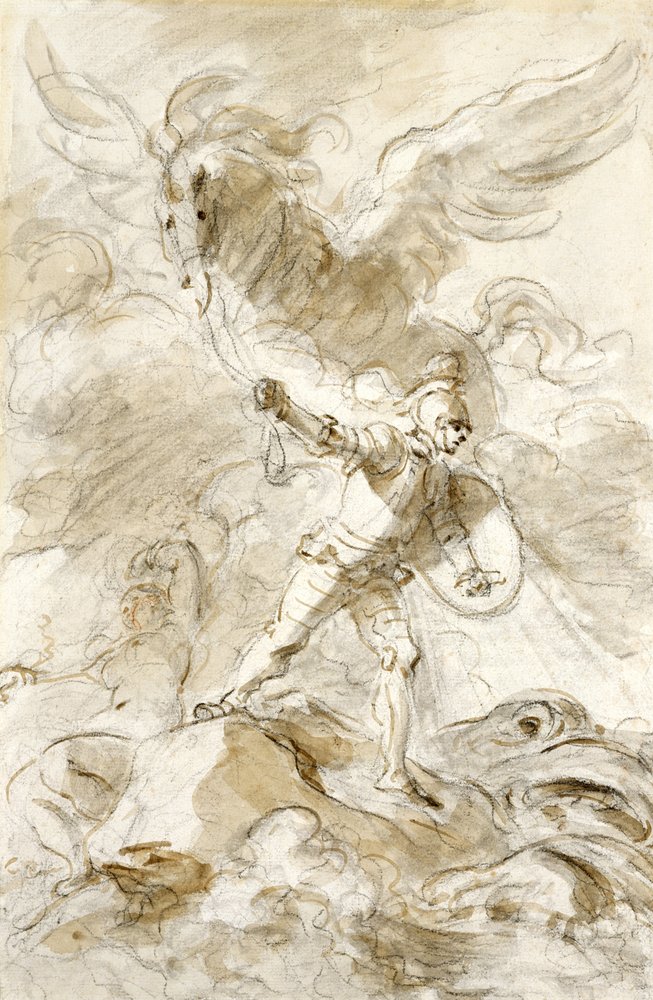 Ruggiero ciega al Orc | Jean-Honore Fragonard