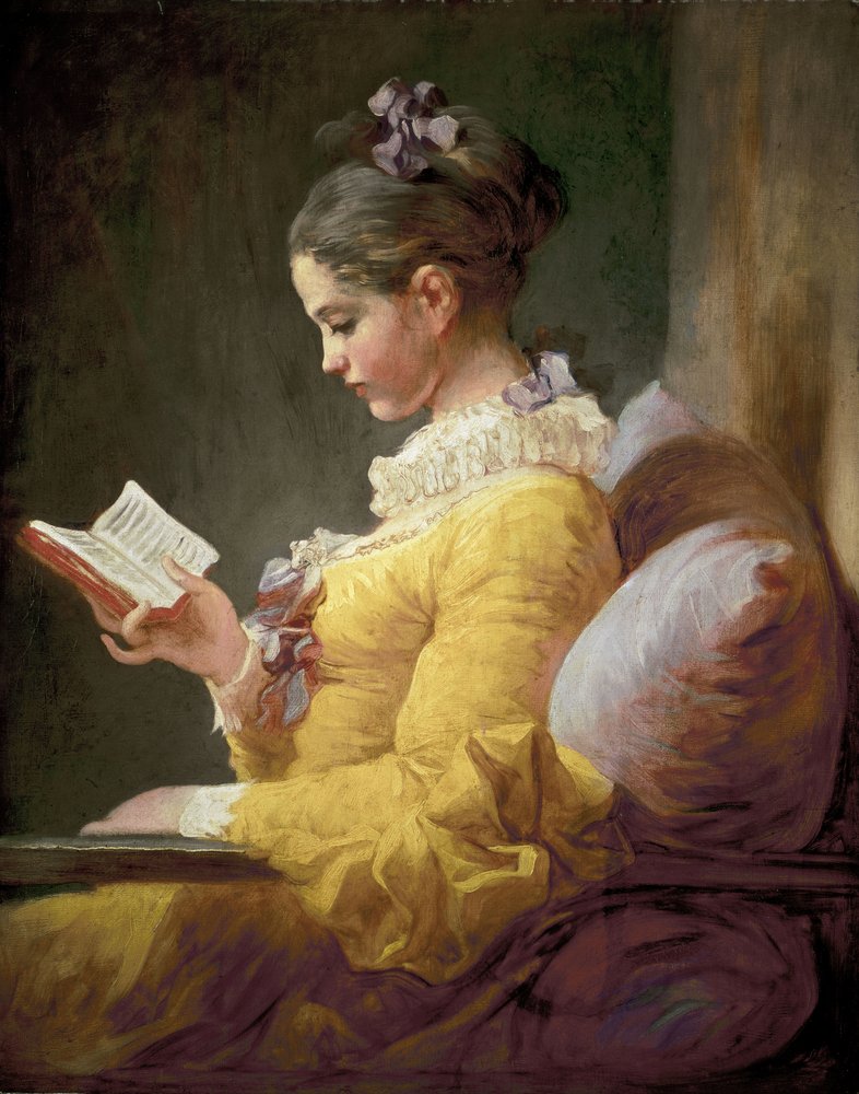 Joven leyendo, c.1770 de Jean-Honore Fragonard