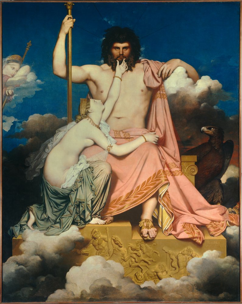 Júpiter y Tetis de Jean Auguste Dominique Ingres