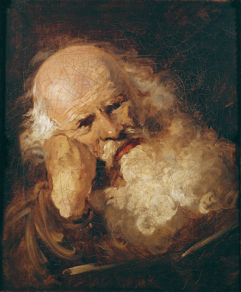 Cabeza de un anciano de Jean-Honore Fragonard