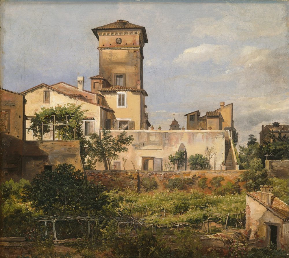 Escena de la Villa Malta de Johan Christian Dahl