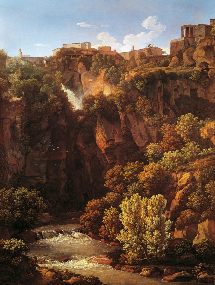 Cascadas de Tivoli de Johann Christian Reinhart