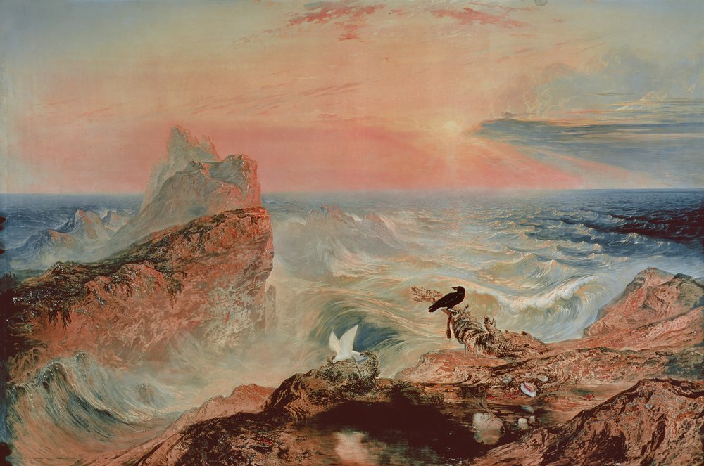 Apaciguamiento de las aguas, 1840 de John Martin