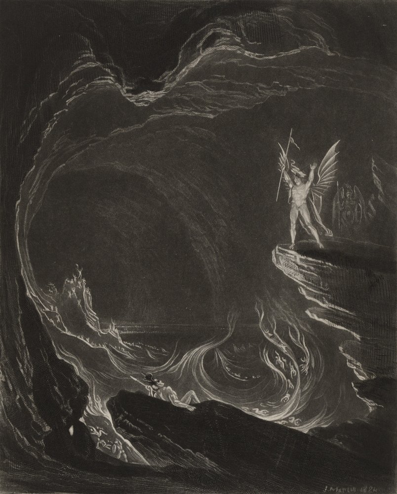 Satanás y los ángeles caídos, c.1827 de John Martin