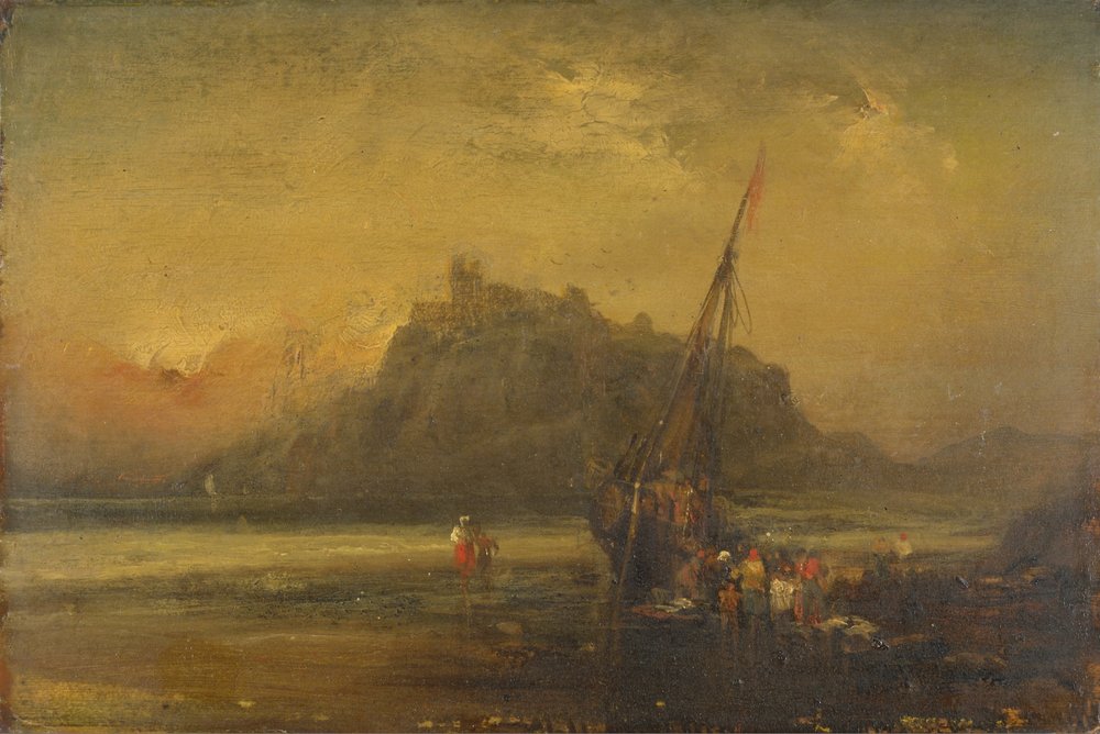 Escena de playa de John Sell Cotman