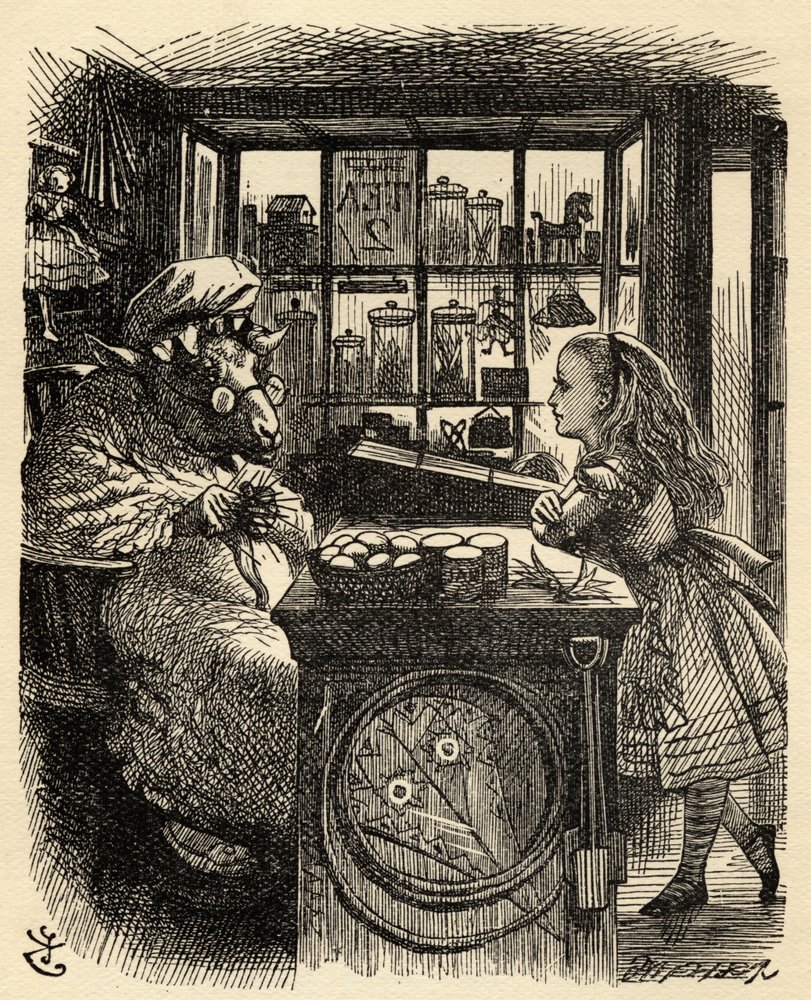 Alicia y la oveja tejedora, ilustración de 