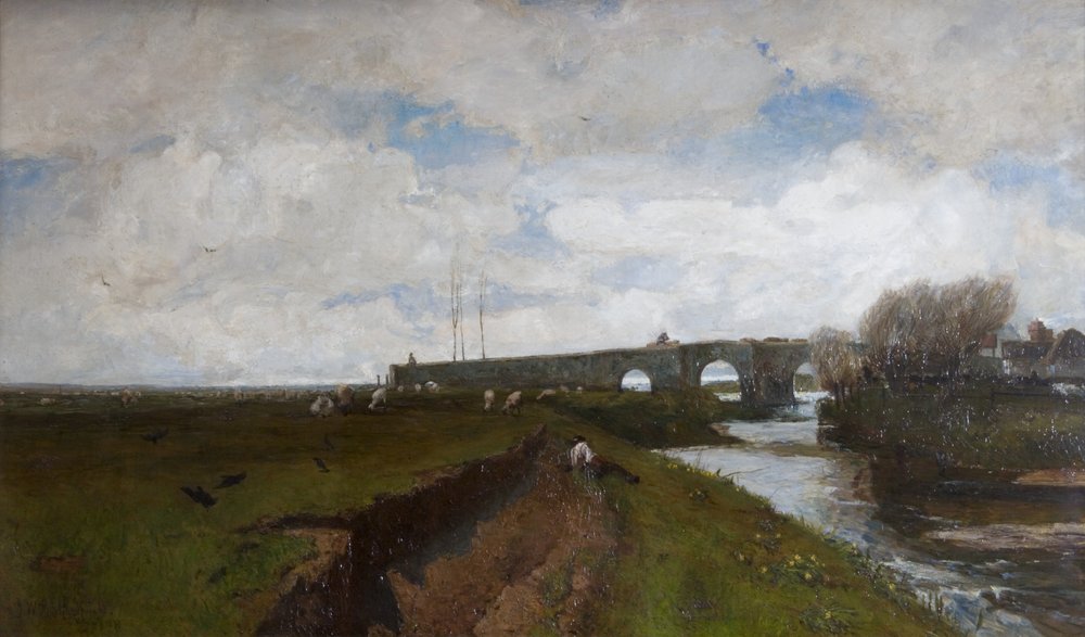 En el Medway - Marzo ventoso de John William Buxton Knight